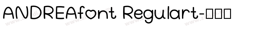 ANDREAfont Regulart字体转换